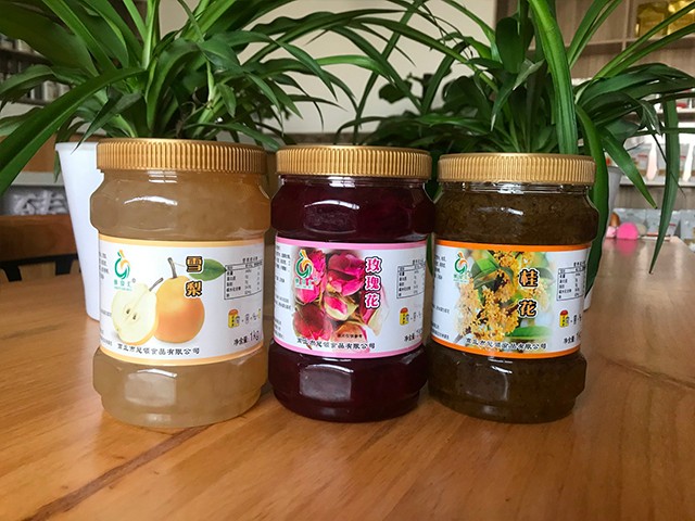 雪梨花茶、玫瑰花花茶、桂花花茶